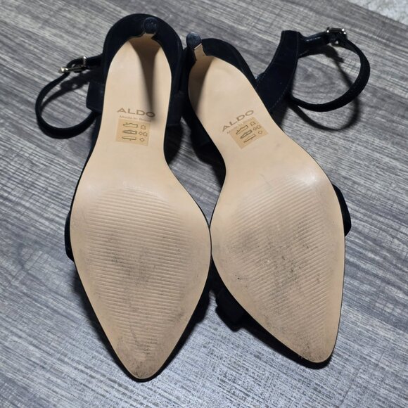 Aldo Strappy Pointed Toe High Heels - Size 8 Worn - Picture 3 of 5